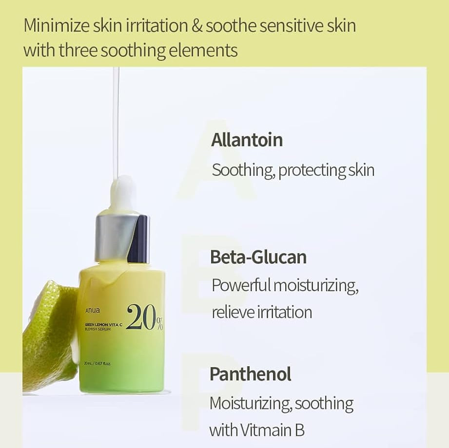 ANUA Green Lemon Vita C Blemish Serum