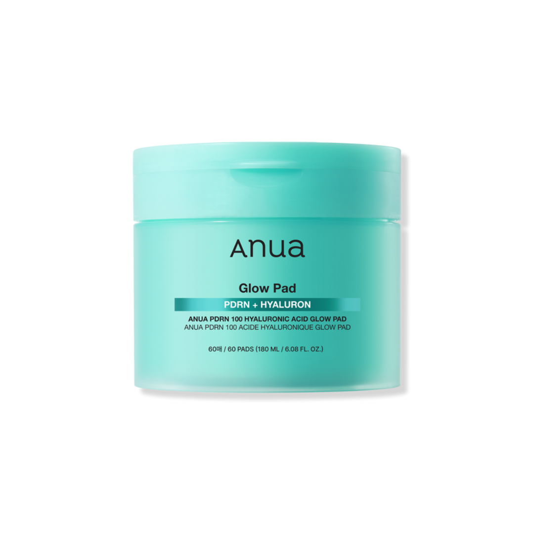 ANUA PDRN 100 Hyaluronic Acid Glow Pad is a hydrating and brightening toner pad that helps revitalize dull, dehydrated skin. Infused with 100ppm Sodium DNA (PDRN) and a blend of Hyaluronic Acid types, it delivers deep moisture while improving skin elasticity and glow. Niacinamide and Adenosine help brighten and smooth the skin, while botanical extracts like Turmeric, Eggplant, and Neem soothe and nourish. Perfect for dry, tired, or lackluster skin looking for a radiant boost.