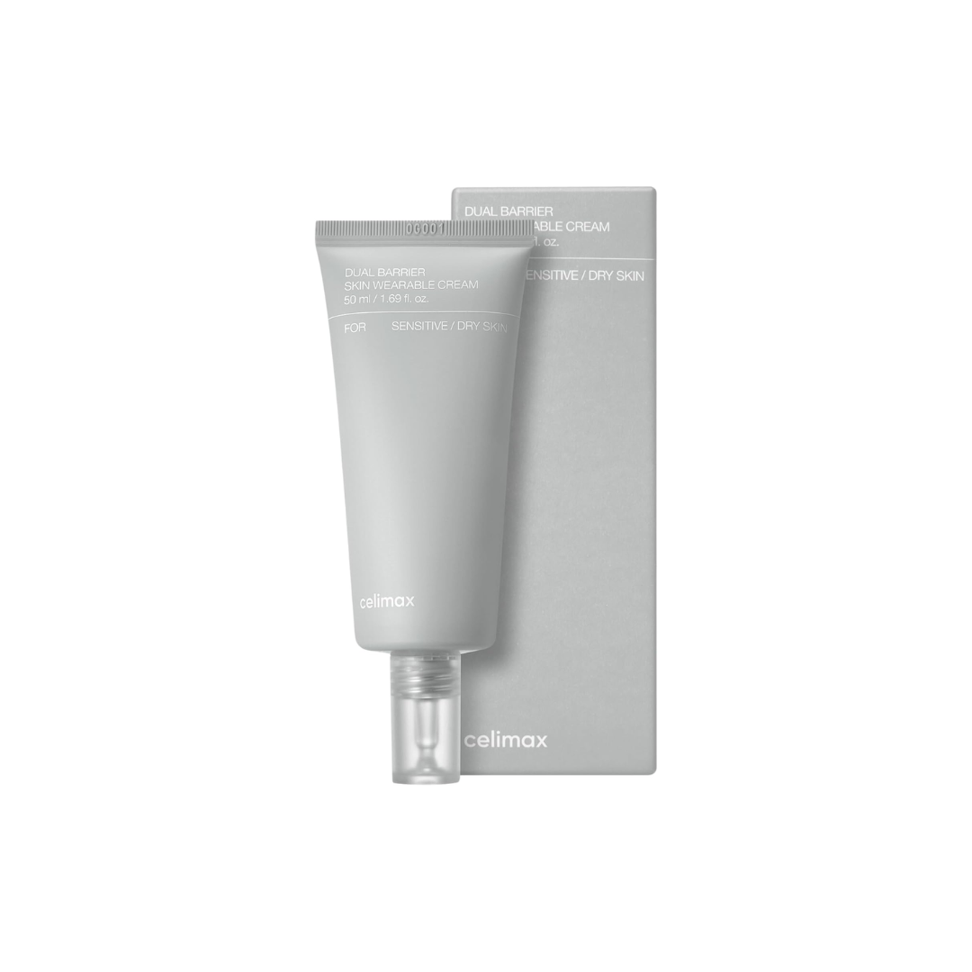 CELIMAX Dual Barrier Skin Wearable Cream is a rich moisturizing cream that strengthens and protects the skin barrier. Formulated with a blend of Ceramides, Cholesterol, and Phytosphingosine, it helps lock in moisture and improve resilience. Enriched with Panthenol, Olive Oil, and Hyaluronic Acid, it soothes, nourishes, and delivers deep hydration. This cream leaves skin soft, smooth, and fortified, making it ideal for dry, sensitive, or compromised skin.