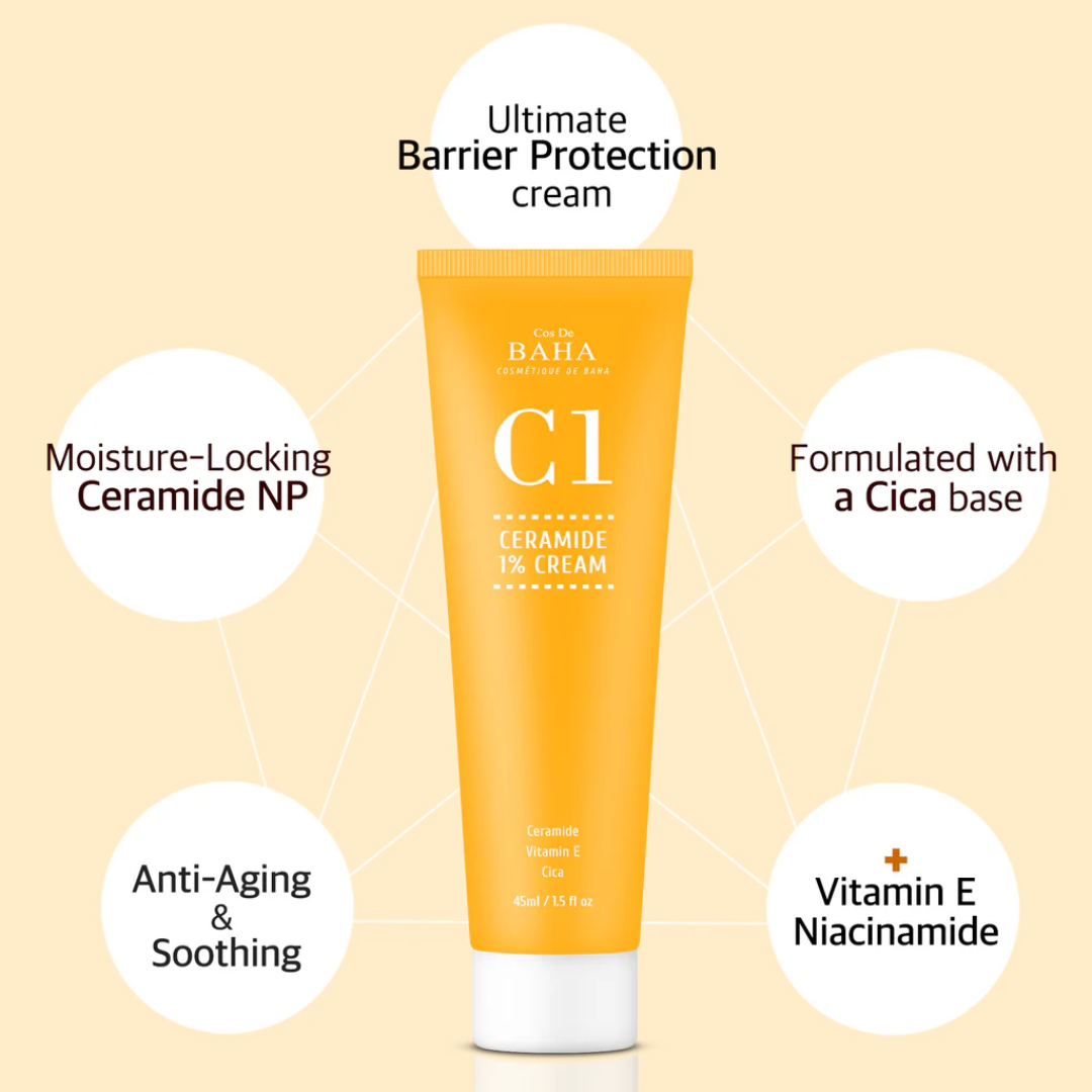 COS DE BAHA (C1) Ceramide 1% Cream 45ml