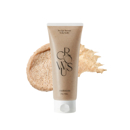 GROWUS Sea Salt Therapy Scalp Scaler is a refreshing scalp treatment that deeply cleanses and exfoliates for a healthy scalp environment. Formulated with Sea Salt, Sea Water, and Salicylic Acid, it helps remove excess oil, impurities, and buildup while Menthol delivers a cooling sensation. Enriched with Panthenol and Niacinamide, it soothes, hydrates, and nourishes the scalp, leaving your hair feeling clean, refreshed, and revitalized.