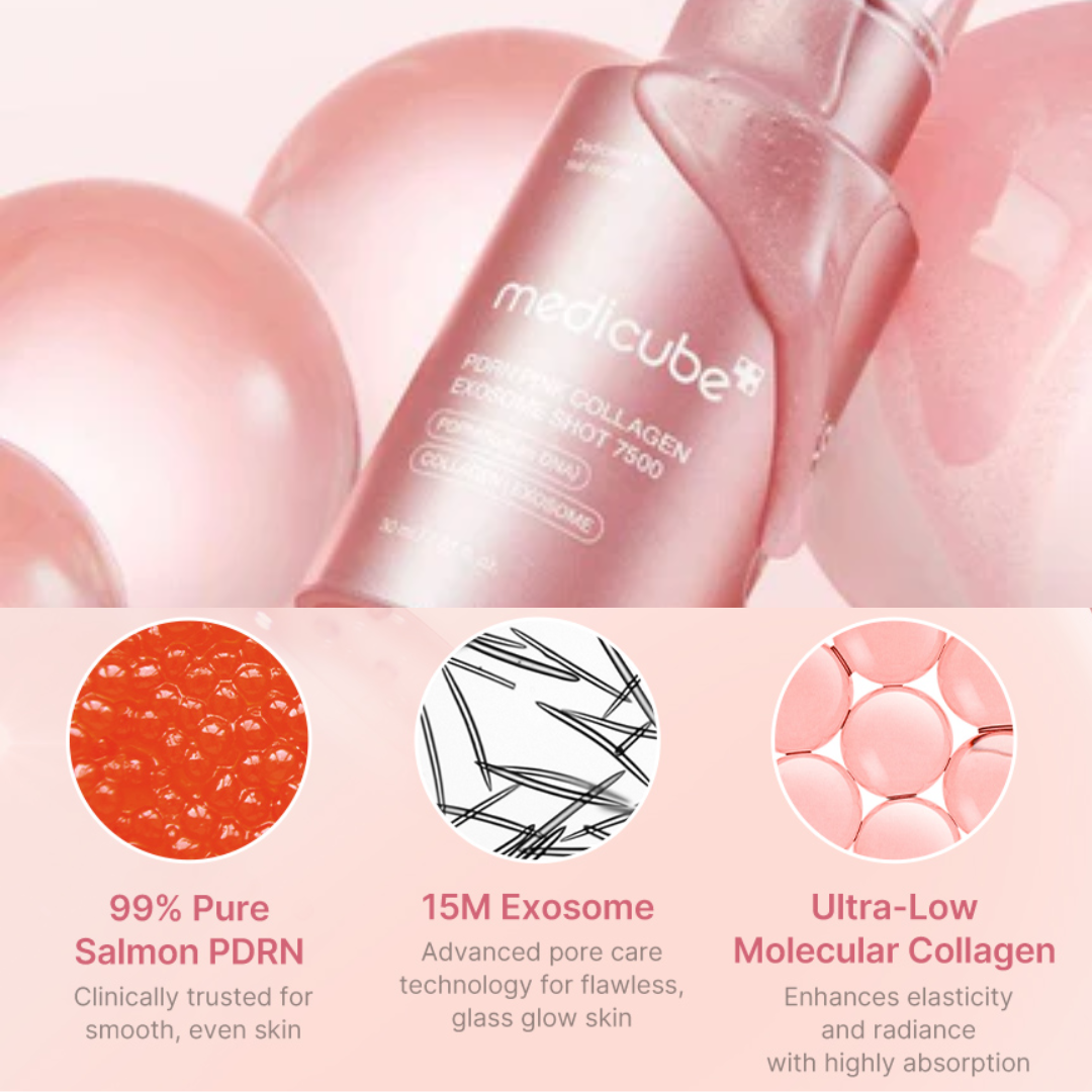 MEDICUBE PDRN Pink Collagen Exosome Shot Serum 7500 30ml