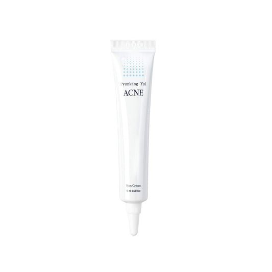PYUNKANG YUL Acne Spot Cream is a fast-acting treatment that targets blemishes while soothing and repairing the skin. Enriched with Niacinamide, Willow Bark Extract, and Centella Asiatica, it calms inflammation and reduces redness. Copper Tripeptide supports skin regeneration, helping to fade post-acne marks and strengthen the skin barrier. Perfect for spot-treating breakouts without irritation.