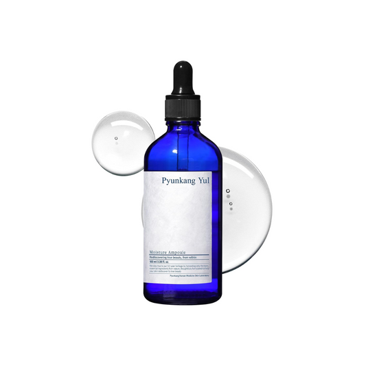 PYUNKANG YUL Moisture Ampoule is a deeply hydrating serum formulated with Coptis Japonica Extract to calm and nourish the skin. Its unique honey-like texture locks in moisture, reduces irritation, and helps balance the complexion, leaving skin soft, smooth, and healthy-looking.