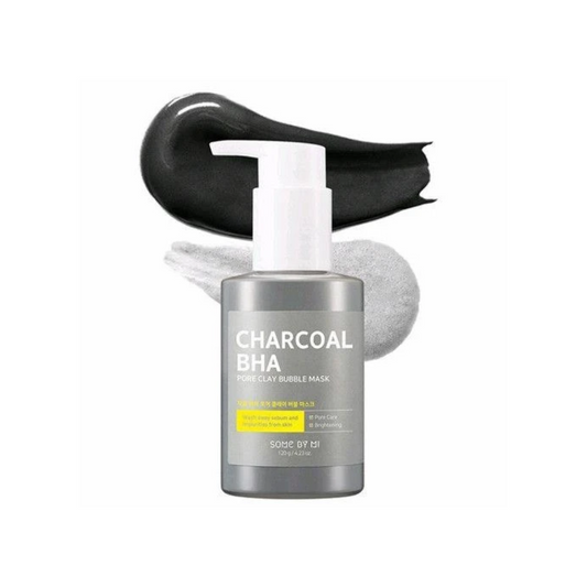 SOME BY MI Charcoal BHA Pore Clay Bubble Mask is a multi-action mask that deeply cleanses and purifies the skin. Formulated with 50,000 ppm of Kaolin and 30,000 ppm of Charcoal Powder, it helps absorb excess oil and unclog pores. The mask creates a gentle bubbling effect, which helps to remove impurities and dead skin cells while refining the skin’s texture. Enriched with BHA (Salicylic Acid) and soothing Centella Asiatica, it calms irritated skin, reduces breakouts, and minimizes pores. Ideal for oily and