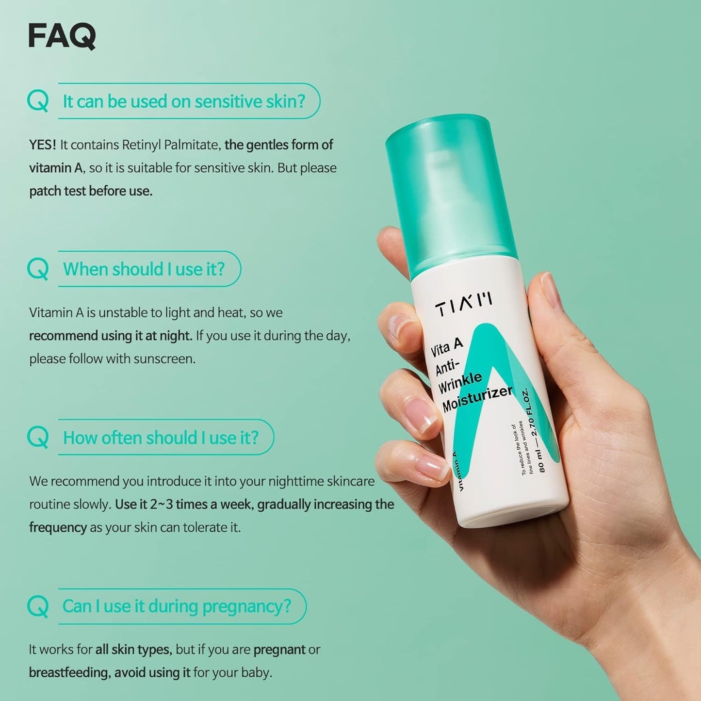 TIAM Vita A Anti-Wrinkle Moisturizer 80ml