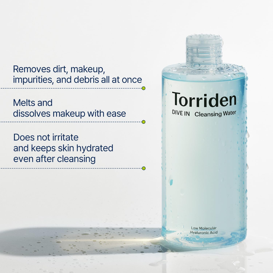 TORRIDEN DIVE-IN Low Molecular Hyaluronic Acid Cleansing Water 400ml
