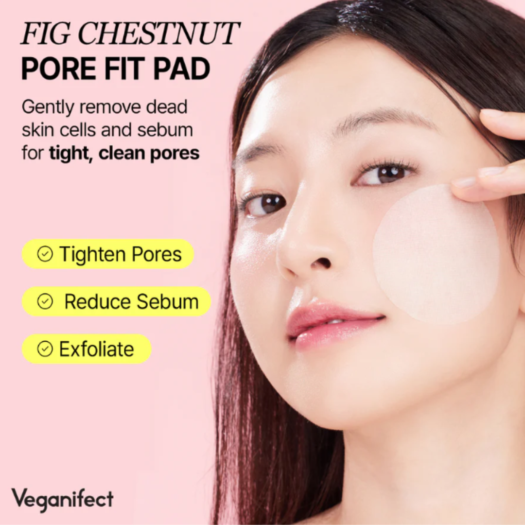 VEGANIFECT Lifting and Balancing Fig Chestnut Pore Fit Toner Pad 70ea