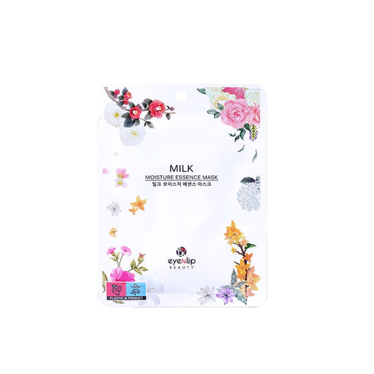 EYENLIP Milk Moisture Essence Mask is enriched with Milk Extract, Milk Protein Extract, and Honey Extract to deeply hydrate, soften, and nourish your skin. Infused with Propolis and Royal Jelly, this mask helps improve skin elasticity while leaving it smooth and radiant. Ideal for a luxurious and moisturizing skincare treat.
