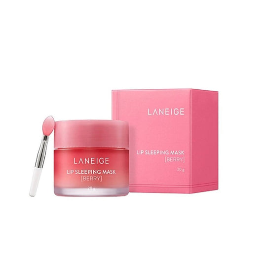 LANEIGE Lip Sleeping Mask Berry is a deeply nourishing overnight treatment that helps restore dry, chapped lips to their softest, smoothest state. Enriched with Shea Butter, Murumuru Seed Butter, and Berry Extracts, this mask hydrates, soothes, and locks in moisture while you sleep. Infused with antioxidants like Vitamin C and Sodium Hyaluronate, it supports lip health and leaves a subtle berry scent. Wake up to plump, revitalized lips ready to face the day!