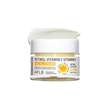 Load image into Gallery viewer, APLB Retinol Vitamin C Vitamin E Facial Cream is a potent anti-aging moisturizer tailored to improve skin texture, minimize pores, and reduce dark spots. Enriched with Retinol, Vitamin C, and Vitamin E, this cream delivers deep hydration while revitalizing tired and dull skin. It effectively diminishes wrinkles and enhances skin radiance, leaving your complexion smooth, firm, and glowing
