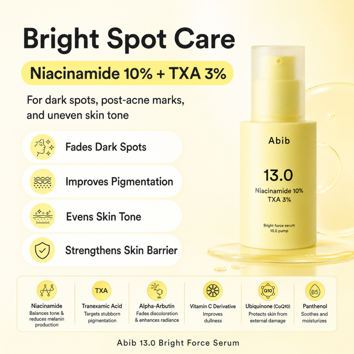 ABIB Bright Force Serum 13.0 Pump 30ml