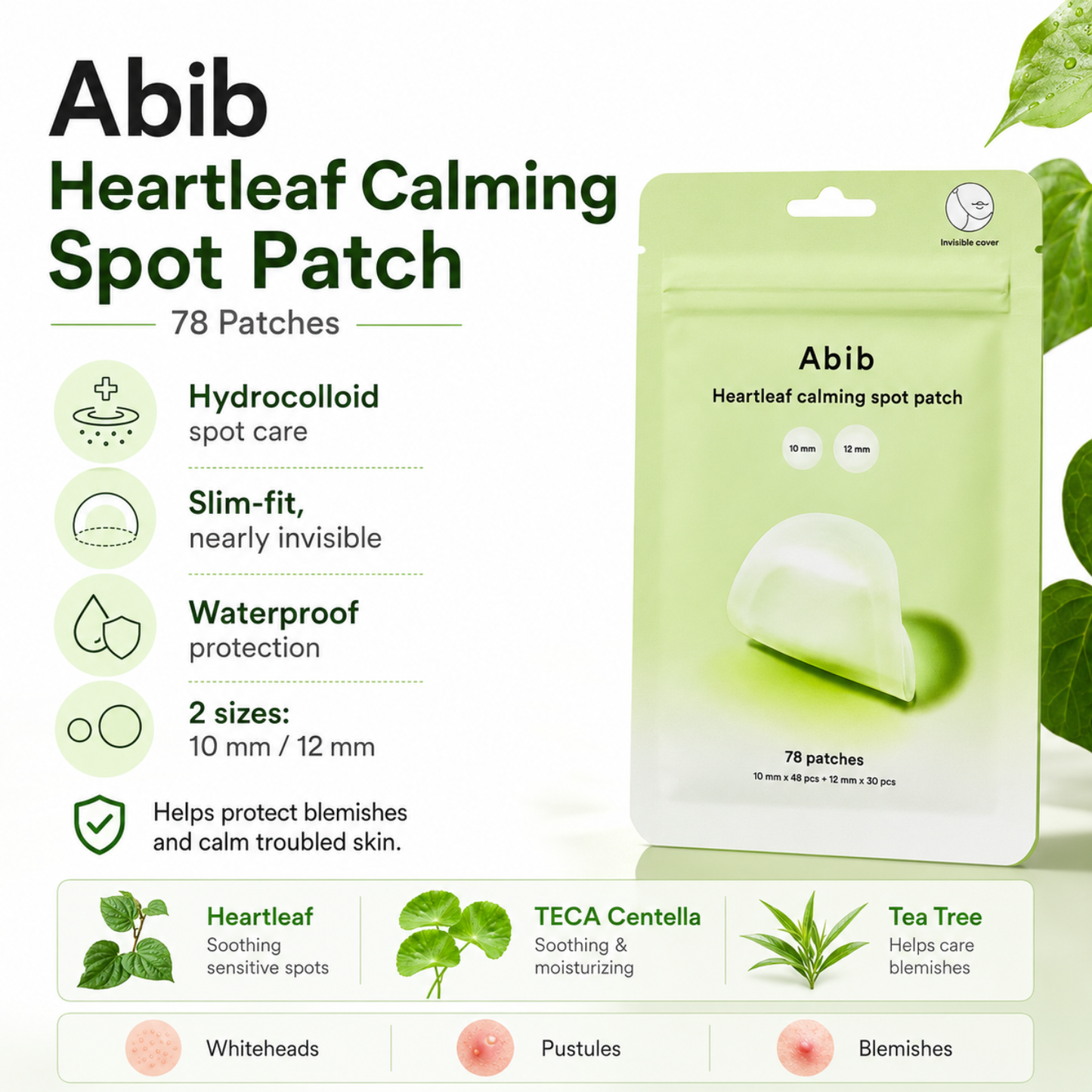 ABIB Heartleaf Calming Spot Patch 78 Patches