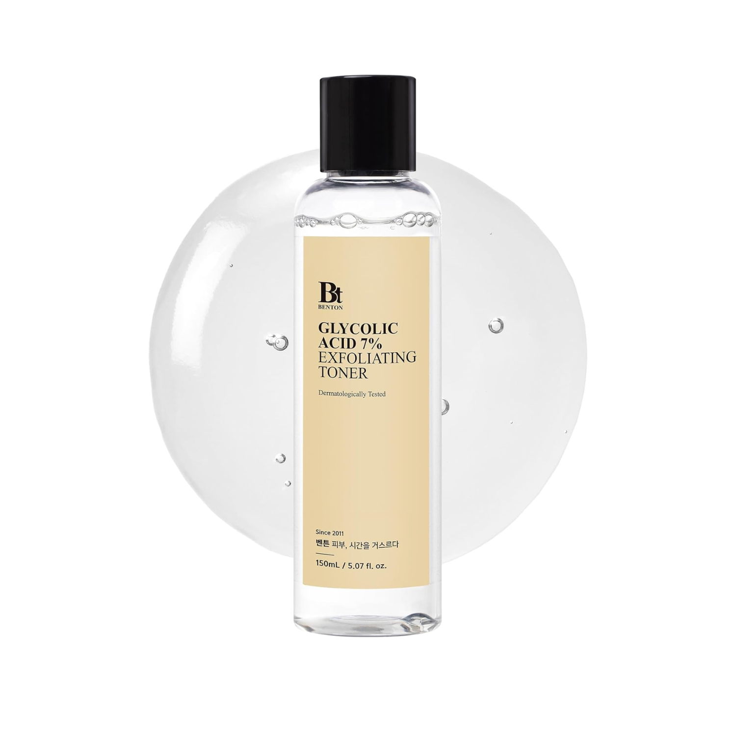 BENTON Glycolic Acid 7% Exfoliating Toner is a gentle yet effective exfoliating toner designed to improve skin texture and clarity. Formulated with 7% Glycolic Acid, it helps remove dead skin cells, smooth rough areas, and promote a brighter, more even-looking complexion. Ingredients like Panthenol, Allantoin, and Ceramide NP help soothe and support the skin barrier, while Niacinamide and amino acids keep skin balanced and hydrated. With regular use, this toner leaves skin feeling smoother, clearer, and ref