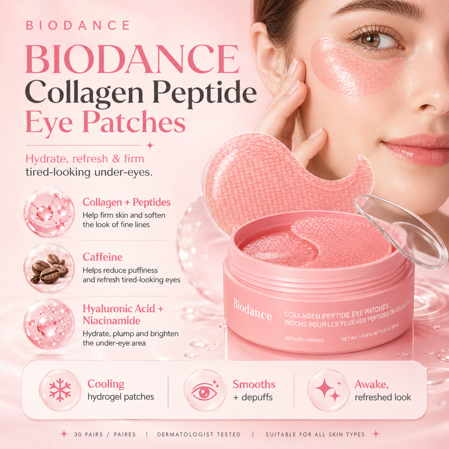 BIODANCE Collagen Peptide Eye Patches 60ea