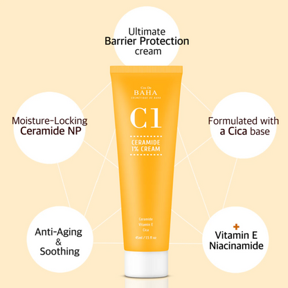 COS DE BAHA (C1) Ceramide 1% Cream 45ml