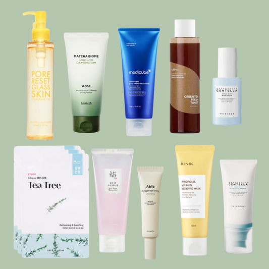 ELIKO GLOW 10 Step Korean Skincare Routine Set For Oily Skin Type