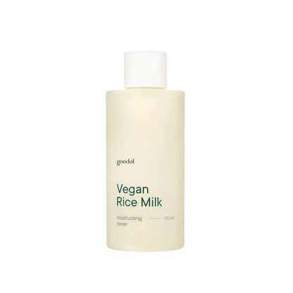 GOODAL Vegan Rice Milk Moisturizing Toner is a gentle hydrating toner designed to replenish moisture and support a healthy skin barrier. Formulated with Rice Extract, Soymilk, and Ceramide NP, it helps soothe dryness while improving skin comfort and balance. The lightweight texture absorbs easily, leaving skin soft, smooth, and well-hydrated without feeling heavy or sticky.