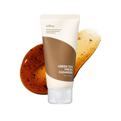 ISNTREE Green Tea Fresh Cleanser is a gentle, antioxidant-rich facial cleanser formulated with real Green Tea leaves and extracts. This refreshing formula deeply cleanses the skin, removing impurities while reducing redness and minimizing pores. Ideal for maintaining a clear, revitalized complexion with soothing hydration.