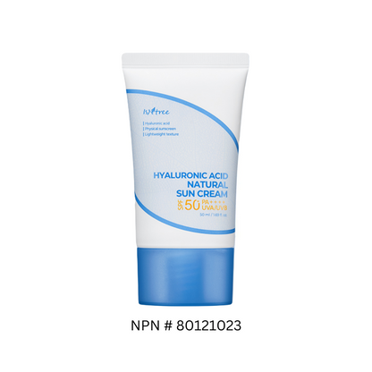 ISNTREE Hyaluronic Acid Natural Sun Cream 50ml