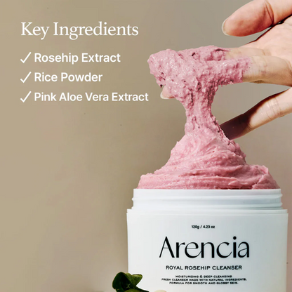 ARENCIA Fresh Rosehip Rice Mochi Cleanser 120g