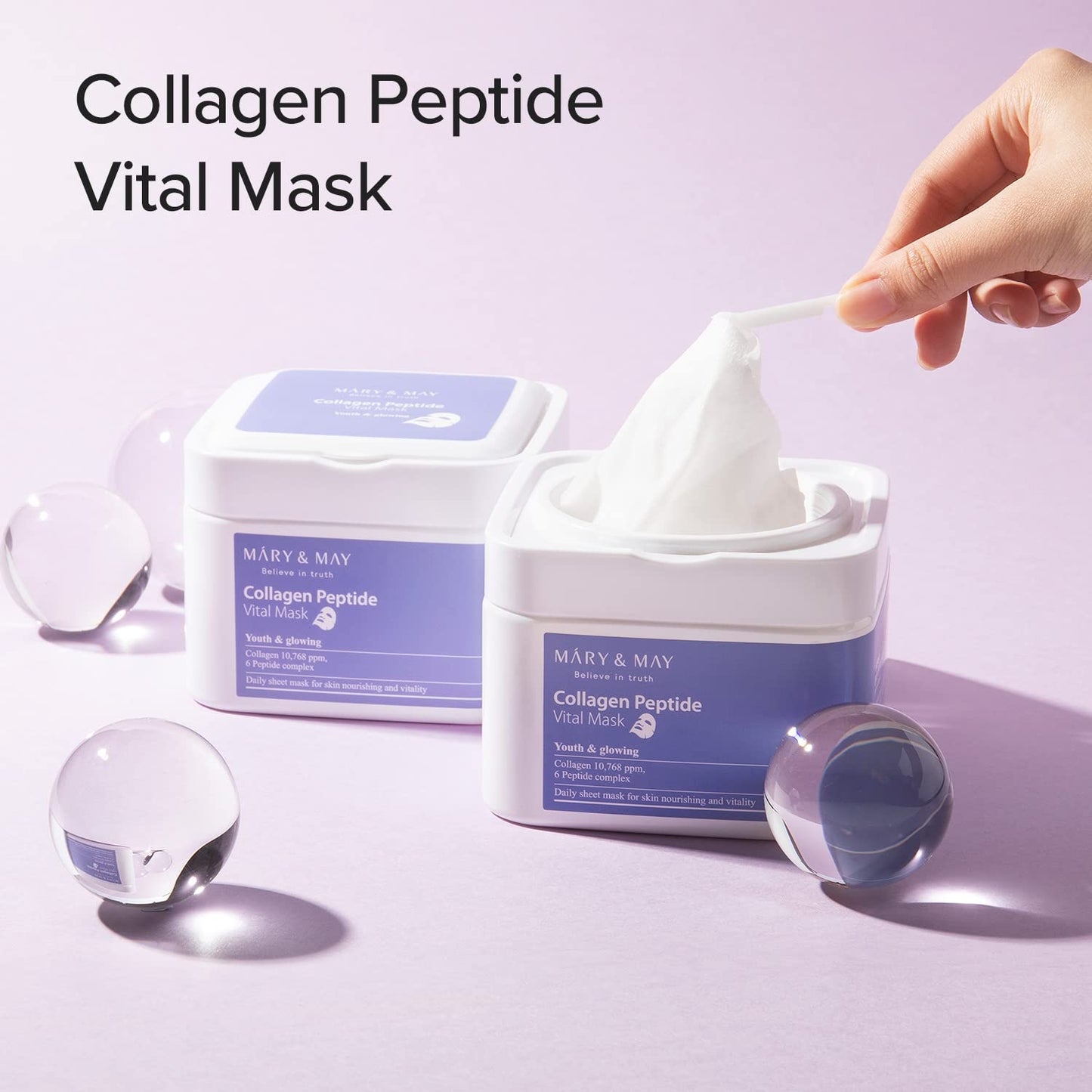 MARY & MAY Collagen Peptide Vital Mask 30ea