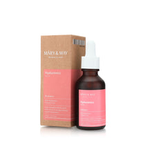 Load image into Gallery viewer, MARY &amp; MAY Multi Hyaluronics Serum is a deeply hydrating formula powered by multiple forms of Hyaluronic Acid to deliver intense moisture at every layer of the skin. With lightweight, fast-absorbing texture, it replenishes and retains hydration, leaving the skin plump, smooth, and dewy. Ideal for all skin types in need of lasting moisture and a healthy glow.