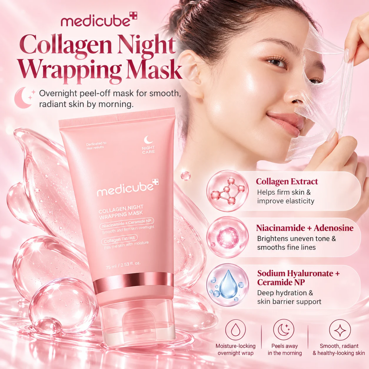 MEDICUBE Collagen Night Wrapping Mask 75ml