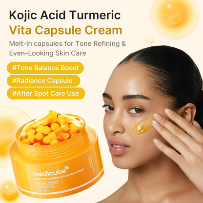 MEDICUBE Kojic Acid Turmeric Vita Capsule Cream 53g