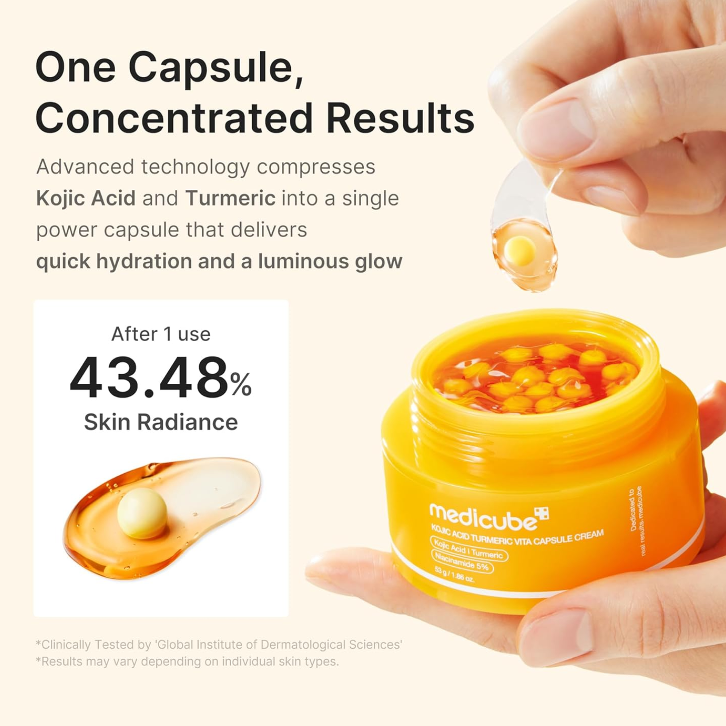 MEDICUBE Kojic Acid Turmeric Vita Capsule Cream 53g