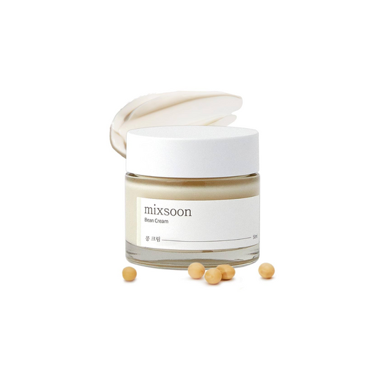 MIXSOON Bean Cream is a rich, hydrating moisturizer that helps to nourish and strengthen the skin barrier. Infused with Soybean Ferment Extract and a blend of fermented plant ingredients, it supports skin elasticity and promotes a smooth, radiant complexion. Panthenol and Meadowfoam Seed Oil provide lasting hydration, while botanical extracts like Turmeric and Lavender help to soothe and revitalize the skin. Perfect for dry or tired skin in need of deep moisture and a healthy glow.&nbsp;
