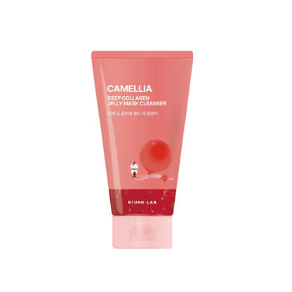 ROUND LAB Camellia Deep Collagen Jelly Mask Cleanser is a hydrating and gentle cleanser designed to remove impurities while improving skin elasticity. Enriched with Camellia Japonica Flower Extract, Hydrolyzed Collagen, and Ceramide NP, it nourishes and supports the skin barrier while providing long-lasting moisture. The unique jelly texture with Konjac particles offers mild exfoliation, helping to smooth and refine the skin without irritation. With added Quercetin and Inositol, it helps promote a firmer, m