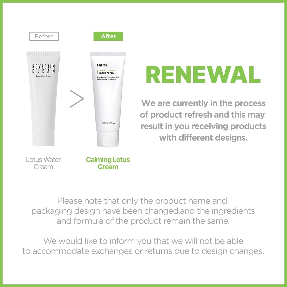 ROVECTIN Calming Sensitive Lotus Cream 60ml