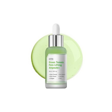 SUNGBOON EDITOR Green Tomato Pore Zero Ampoule+ is a lightweight, pore-refining serum formulated to balance and clarify the skin. Infused with Green Tomato Extract, Niacinamide, and Tea Tree Oil, it helps control excess sebum and minimize the appearance of pores. Soothing ingredients like Allantoin, Panthenol, and Hyaluronic Acid keep skin hydrated and calm, making it ideal for oily or combination skin types.