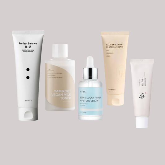 ELIKO GLOW 5 Step Korean Skincare Routine Set For Dry Skin Type