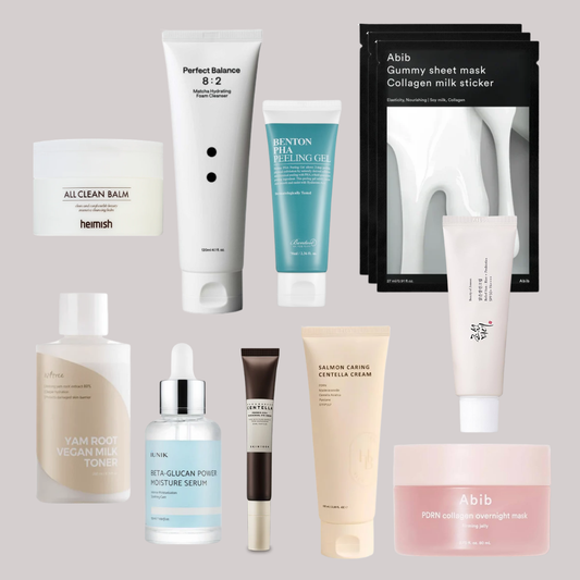 ELIKO GLOW 10 Step Korean Skincare Routine Set For Dry Skin Type