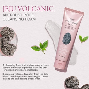 THE FACE SHOP Jeju Volcanic Lava Anti-Dust Pore-Cleansing Foam 140ml
