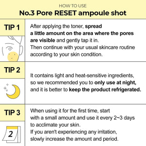 NUMBUZIN No. 3 Pore Reset Ampoule Shot 25ml