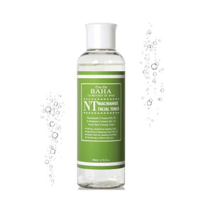 COS DE BAHA (NT) Niacinamide 5% Toner is a refreshing toner suitable for all skin types, especially those looking to improve skin clarity and hydration. Formulated with 5% Niacinamide, it helps refine pores, balance oil production, and brighten the complexion. Enriched with Aloe Vera and Sodium Hyaluronate, it delivers deep hydration, while Witch Hazel and Licorice Root Extract soothe and calm the skin. Gentle botanical extracts like Rosemary and Thyme provide antioxidant benefits, making this toner perfect