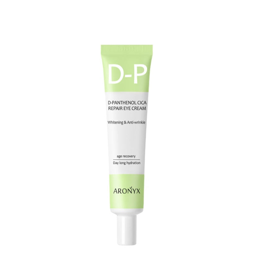 MEDI FLOWER Aronyx D-Panthenol Cica Repair Eye Cream hydrates, soothes, and strengthens the delicate eye area. Formulated with Panthenol, Centella Asiatica Extract, Hyaluronic Acids, and Peptides, it helps reduce fine lines while restoring a firm, refreshed look.