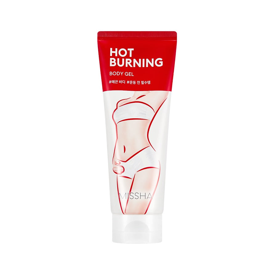 MISSHA Hot Burning Body Gel is a warming body treatment designed to target and improve the appearance of areas prone to cellulite and uneven texture. Infused with Capsicum Annuum Fruit Extract, Coffee Seed Extract, and Menthol, it provides a soothing yet invigorating sensation to support circulation and tone the skin. Additional botanical extracts like Aloe Vera, Sweet Almond, and Green Tea help to hydrate and nourish, leaving the skin feeling firm, smooth, and refreshed. Perfect for adding to your body car