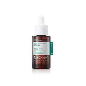NEOGEN Real Vitamin C Serum is a brightening and hydrating serum formulated with 10% Sodium Ascorbyl Phosphate, a stable form of Vitamin C, to help improve skin tone and reduce the appearance of dark spots. Enriched with a blend of natural extracts, including Terminalia Ferdinandiana Fruit and Chicory Leaf, this serum nourishes and revitalizes the skin. The addition of Hyaluronic Acid and Vitamin E ensures deep hydration and antioxidant protection, leaving your skin looking radiant, smooth, and youthful. Id