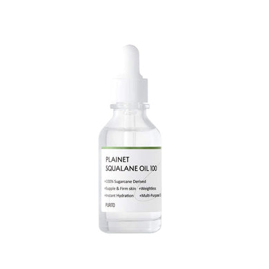 PURITO Plainet Squalane Oil 100 is a 100% pure Squalane oil that provides deep hydration and nourishment for the skin. This lightweight, non-greasy oil absorbs quickly, helping to lock in moisture, improve skin elasticity, and enhance the skin's natural glow. Ideal for all skin types, including sensitive skin, it supports a healthy, smooth complexion and can be used on the face, body, and even hair for added hydration and softness.