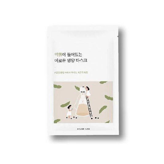 ROUND LAB Soybean Nourishing Mask Sheet is a hydrating and revitalizing mask infused with Glycine Max (Black Soybean) Seed Extract (1,000 ppm) to nourish and strengthen the skin. Enhanced with Ceramide NP, Cholesterol, Allantoin, and Adenosine, this mask helps to moisturize, soothe, and improve the skin's elasticity, offering anti-aging benefits. The addition of Hydrogenated Lecithin and Caffeine aids in reinforcing the skin barrier and revitalizing tired skin, leaving it soft, smooth, and radiant. Ideal fo