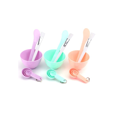 Face Mask Mixing Bowl 6pcs Set (Green/Purple/Pink)