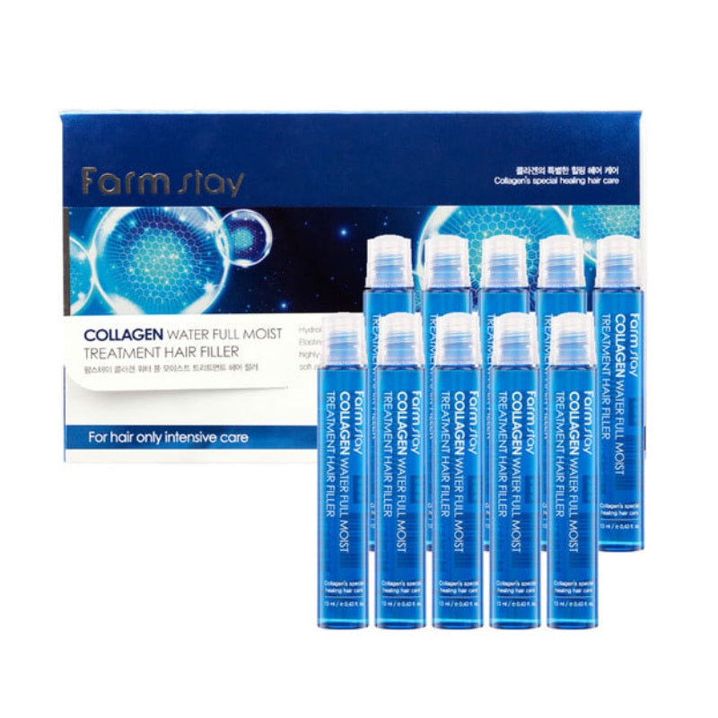 FARM STAY Collagen Water Full Moist Treatment Hair Filler 13ml x 10pcs